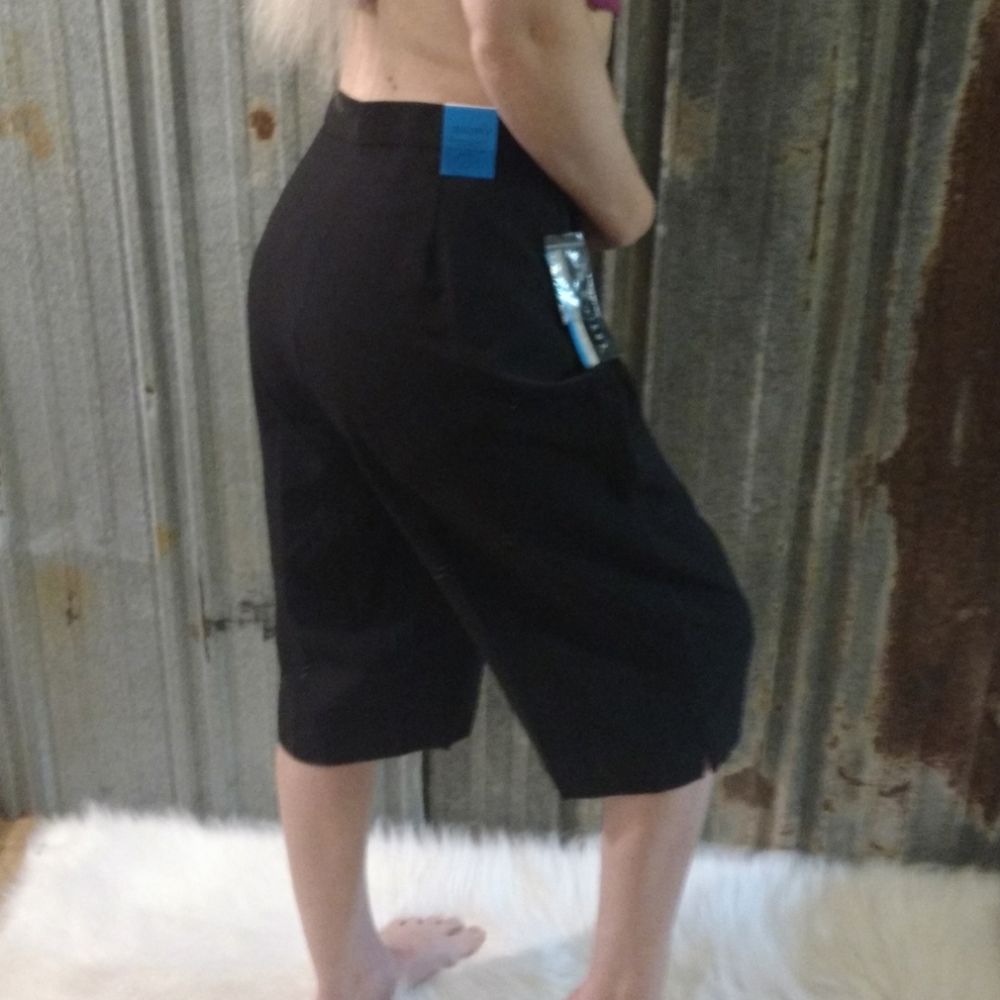 Kim Rogers Knee Length Black Dress Shorts